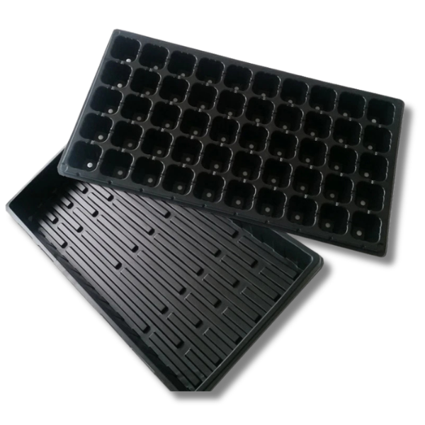 50 Cell Propagation Tray with Plug Tray and Bottom Tray-Off Grid Living Supplies