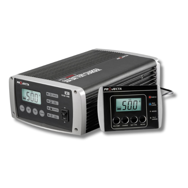 50A 12V Automatic 7 Stage Battery Charger For Caravan & RVs-Off Grid Living Supplies Australia