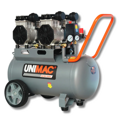 50L 3HP Silent Oil-Free Portable Electric Air Compressor with Twin Nitto Outlets-Off Grid Living Supplies Australia