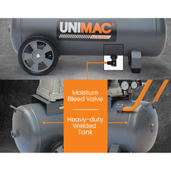 50L 2.2kW 116PSI Commercial Electric Air Compressor with Brushless Motor & Certified Tank