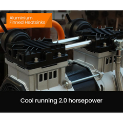 50L 2HP Silent Oil-Free Vertical Portable Electric Air Compressor