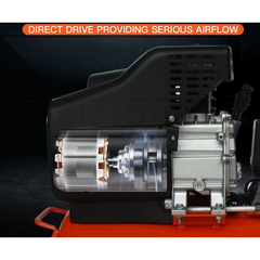 50L 3HP Portable Electric Air Compressor with Direct Drive & 5pc Air Tool Kit