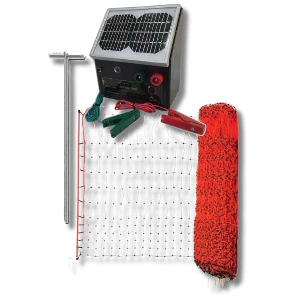 50m x 106cm Poultry Netting Electric Fence Kit with Energiser & Earth Stake-Off Grid Living Supplies Australia