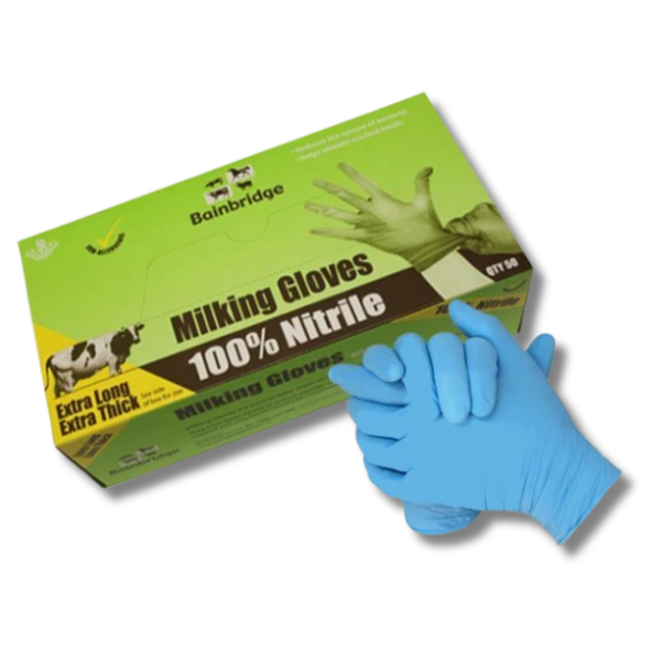 50x Long Nitrile Milking Gloves for Calving-Off Grid Living Supplies Australia