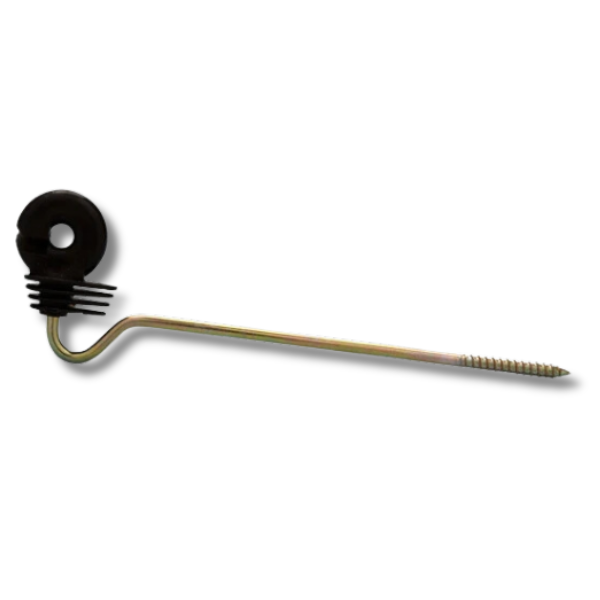 50x Screw-In Offset Wood Post Insulators for Electric Fence Tape, Cord & Wire-Off Grid Living Supplies Australia