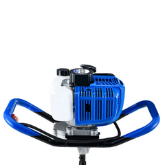 52cc 2-Stroke Petrol Post Hole Digger with 200mm Auger & 600mm Extension Shaft-Off Grid Living Supplies Australia