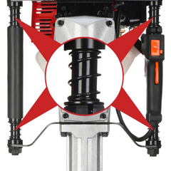 52cc 2-Stroke Petrol Post Driver with 2 Drive Sockets