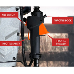 52cc 2-Stroke Petrol Post Driver with 2 Drive Sockets