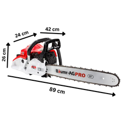 52cc Petrol Commercial Chainsaw with 20" Bar & E-Start - SX52