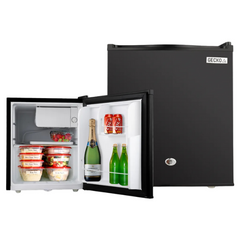 57L Portable Camping Bar Fridge with Freezer 12V / 24V for Caravans / RV's / Motorhomes / Camping - Black