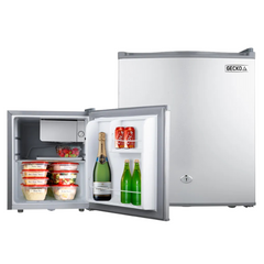 57L Portable Camping Bar Fridge with Freezer 12V / 24V for Caravans / RV's / Motorhomes / Camping - Silver