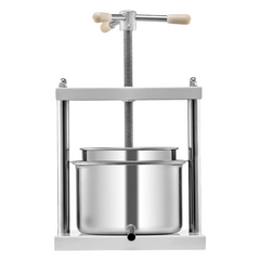 5L Manual Fruit & Wine Press - Stainless Steel-Off Grid Living Supplies Australia
