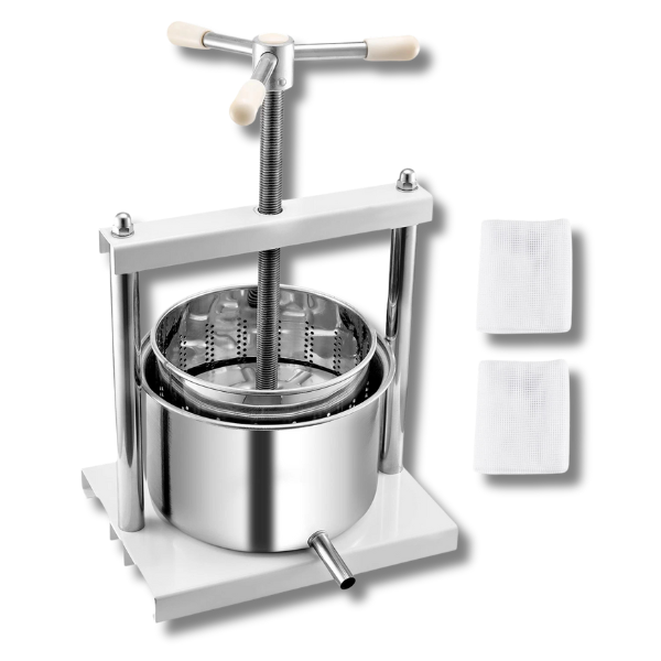 5L Manual Fruit & Wine Press - Stainless Steel-Off Grid Living Supplies Australia