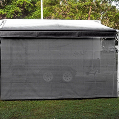 5.50M Sunblocker Long Side Wall Grey For Caravan & RVs-Off Grid Living Supplies Australia
