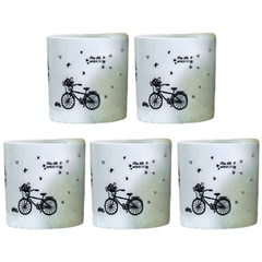 5pcs PP Plastic Flower Pot Nursery Seedlings Garden Plant Container TA03/05/09-Off Grid Living Supplies