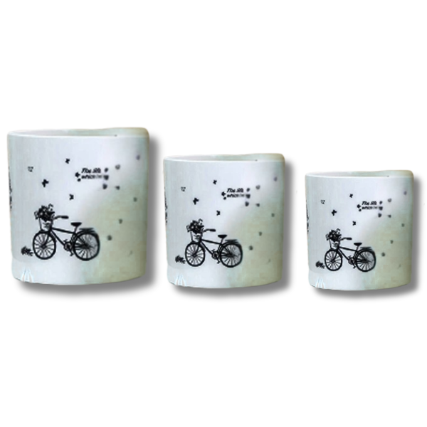 5pcs PP Plastic Flower Pot Nursery Seedlings Garden Plant Container TA03/05/09-Off Grid Living Supplies