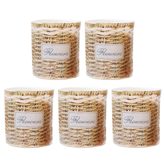 5pcs Self-Watering Flower Pot Two Sizes Home Garden Pot TA05/09 Willow-Off Grid Living Supplies