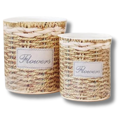 5pcs Self-Watering Flower Pot Two Sizes Home Garden Pot TA05/09 Willow-Off Grid Living Supplies