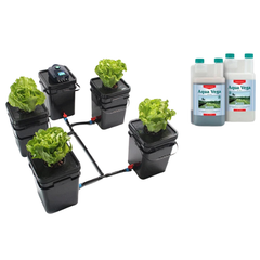 5x 21L DWC Deep Water Culture System for Fast Plant Growth-Off Grid Living Supplies
