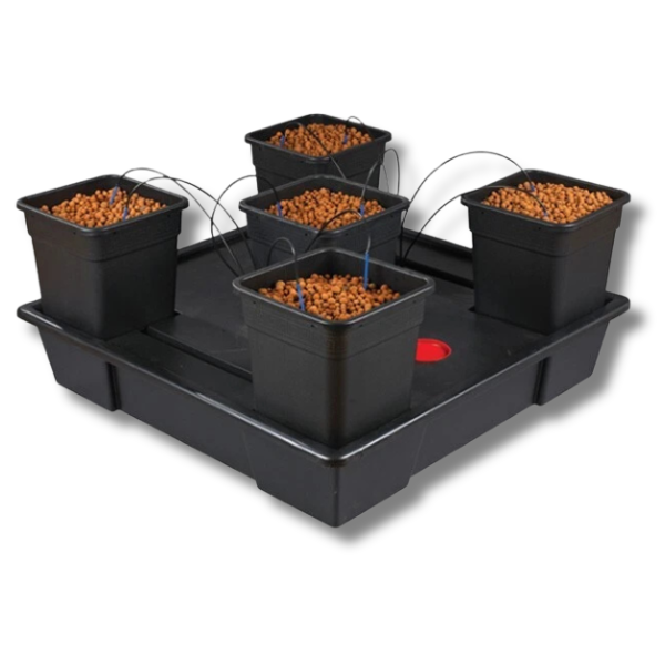 5x 25L Wilma Drip Irrigation Hydroponic Grow System for 120x120cm Grow Room-Off Grid Living Supplies