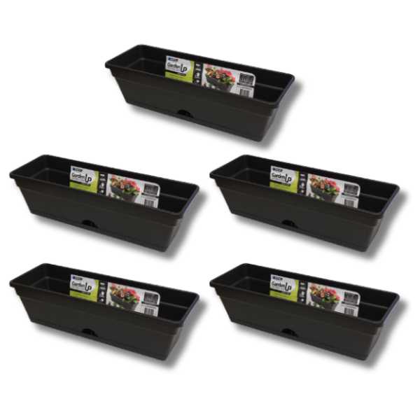 5x 495mm Classic Pots for Vertical Garden Herbs & Vegetables - Garden Up-Off Grid Living Supplies Australia