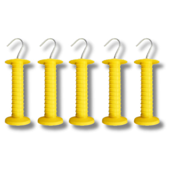 5x Gate Handles with Spring for Electric Fence Tape, Wire & Cord-Off Grid Living Supplies Australia