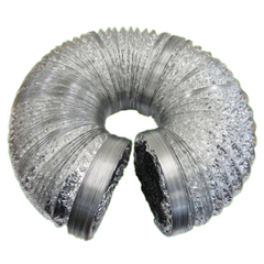 6" 152mm Flexible 7m Dual Aluminium Foil Low Noise Fan Duct-Off Grid Living Supplies
