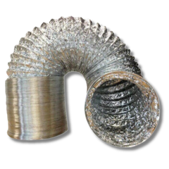 6" 152mm Flexible 7m Dual Aluminium Foil Low Noise Fan Duct-Off Grid Living Supplies