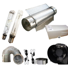 6" Cool Tube Reflector with 600W MH / HPS Lamp, Ballast, Fan and Ducting-Off Grid Living Supplies