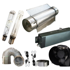 6" Cool Tube Reflector with 600W MH / HPS Lamp, Ballast, Fan and Ducting-Off Grid Living Supplies