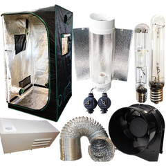 6 Inch Cool Tube Reflector 250W MH / HPS Grow Light Magnetic Ballast Fan & Ducting Kit-Off Grid Living Supplies