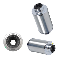6" Inline Duct Fan with Muffler Silencer and Aluminum Ducting Kit-Off Grid Living Supplies