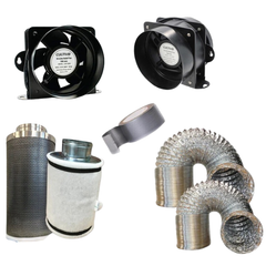 6" Inline Ventilation Fan with Carbon Filter & Ducting Kit for Grow Tents-Off Grid Living Supplies