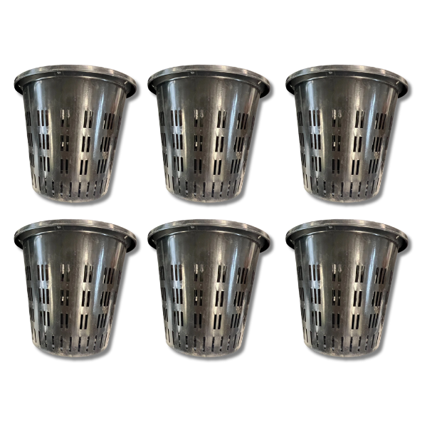 6 Pack 140mm Mesh Net Pots for Hydroponic DWC and Aeroponics-Off Grid Living Supplies