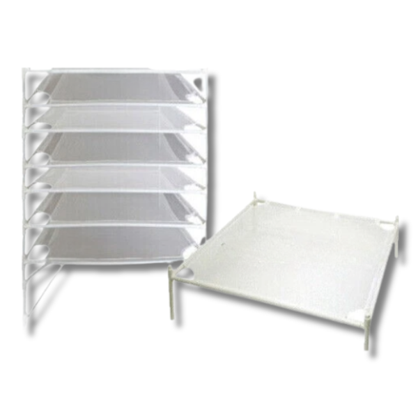 6 Pack Herb & Bud Mesh Drying Rack Stackable Dryer 71x71cm-Off Grid Living Supplies