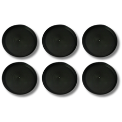 6 Pack Plant Grow Pot Saucers 300mm PP Material Non Toxic-Off Grid Living Supplies