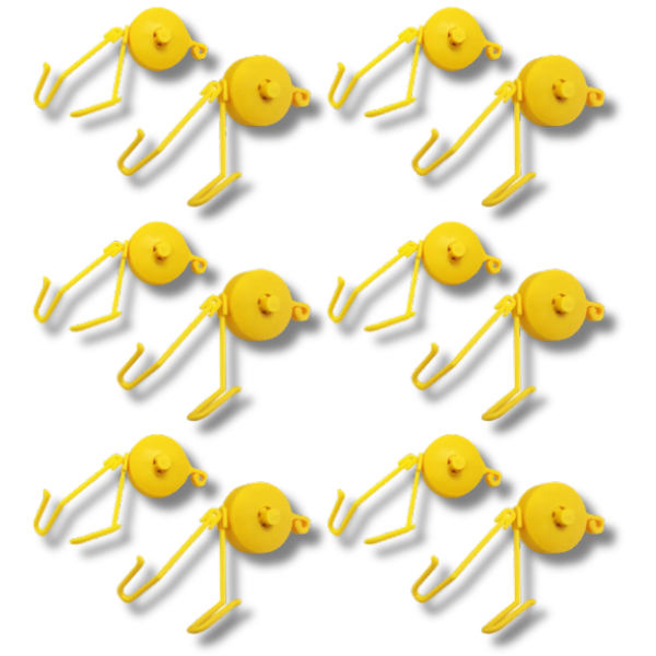 6 Pairs Double Hook Plant Yoyo Hangers Long String Lead for Plant Growth-Off Grid Living Supplies