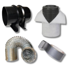 6" Quiet Fan Ventilation Kit with Carbon Filter for Grow Tents-Off Grid Living Supplies