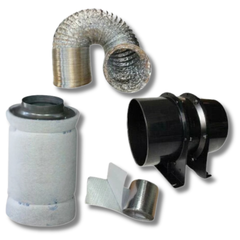 6" Quiet Fan Ventilation System with 4" Carbon Filter for Grow Tents-Off Grid Living Supplies
