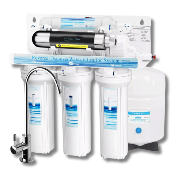 6 Stage Reverse Osmosis Water Filter System with UV Sterilizer - 75GPD-Off Grid Living Supplies Australia