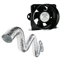 6" Ventilation Kit with Inline Fan & Ducting for Grow Room Cooling-Off Grid Living Supplies