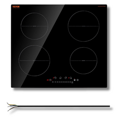 6000W 4 Burner Induction Countertop Cooktop with Touch Control - Electric-Off Grid Living Supplies Australia
