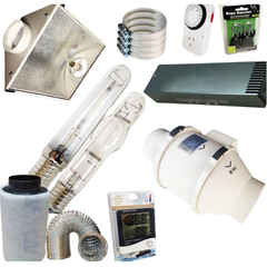 600W / 1000W HPS MH Digital Ballast Combo with 6 Inch Cool Vent Fan & Carbon Filter-Off Grid Living Supplies