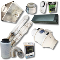 600W / 1000W HPS MH Digital Ballast Combo with 6 Inch Cool Vent Fan & Carbon Filter-Off Grid Living Supplies