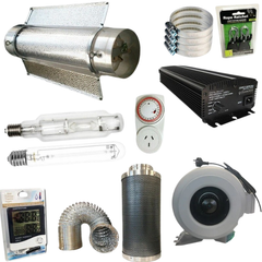 600W / 1000W HPS / MH Lighting Kit with Digital Ballast, Cool Tube, Fan and Filter-Off Grid Living Supplies