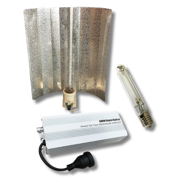 600W Digital Ballast with Wing Reflector and HPS Grow Light Kit-Off Grid Living Supplies