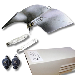 600W Grow Light Kit with A-Wing Reflector, HPS and MH Lamps and Ballast-Off Grid Living Supplies