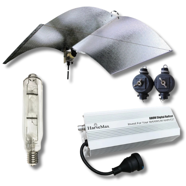 600W MH Grow Light Kit with Adjustable Wing Reflector and Digital Ballast-Off Grid Living Supplies