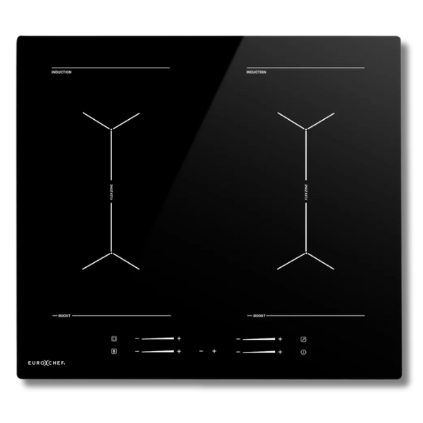 60cm 4 Zone Induction Cooktop 7200W Electric with Dual Link Bridged Zone Hobs & Touch Controls-Off Grid Living Supplies Australia