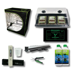 60x60x160cm Grow Tent with 100W LED Samsung Chip and 4 Inch Silent Vent-Off Grid Living Supplies